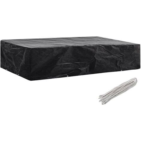 Gartenliege-Abdeckung 8 Ösen 218x77x55 cm (1/4)