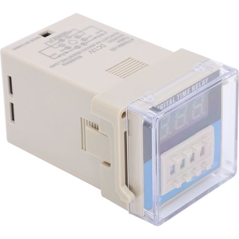ATS48A‑20 Minuterie Numérique à Affichage LED, Module de Réglage Flexible, Alimentation DC 12V (1/5)