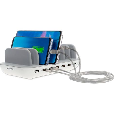 60W 4smarts USB-C/USB-A Wandladegerät Weiß