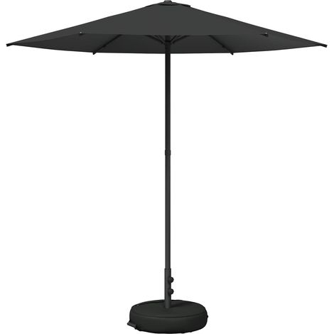 Garden Parasol with Base 230 x 230 cm Polyester Rectangular vidaXL