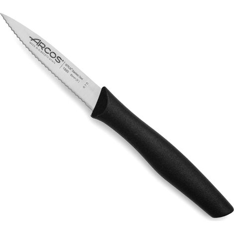 CUCHILLO MONDADOR NOVA - Cuchillo pequeño, ligero, manejable y con punta central. Perfecto para cortar, pelar y limpiar todo tipo de tubérculos, frutas y verduras.