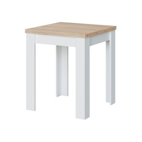 KIT TAVOLO A LIBRO 67X67X135 CM ROVERE BIANCO (1/10)