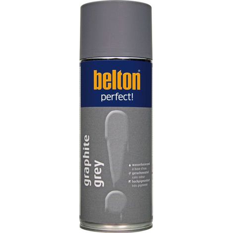Bombe de peinture - Gris graphite - Tous supports - Belton Perfect - 400ml