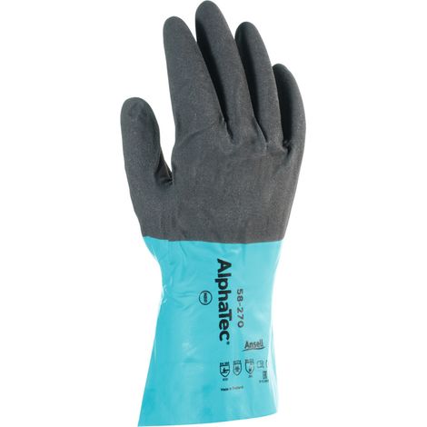 Ansell Chemikalienschutz-Handschuh-Paar AlphaTec 58-270, Handschuhgröße: 8