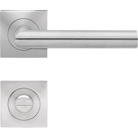 KARCHER DESIGN Drückergarnitur ER28Q BAD 71 - Rhodos, Bad, Edelstahl (1/2)