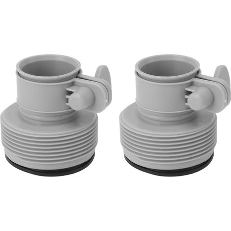 2 PCS Adaptateur Tuyau Piscine 1.25in à 1.5in Type B Adaptateur Rechange pour Pompe 25009 Piscine Eau Salée (1/5)