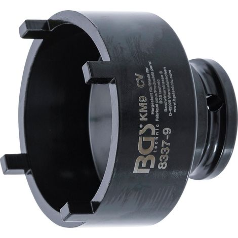 BGS Llave de tuercas ranuradas perno exterior KM9 - 8337-9 (1/2)