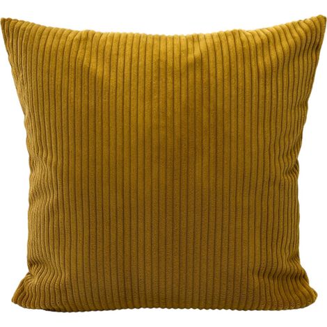 Federa decorativa a righe color senape, 30x60 cm