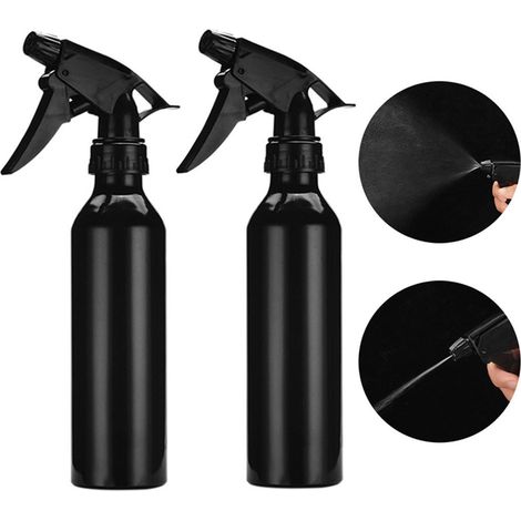 Bouteille pulvérisateur rechargeable 2 pièces en alliage d'aluminium, vaporisateur portable pour plantes et fleurs, brumisateur vide (1/5)