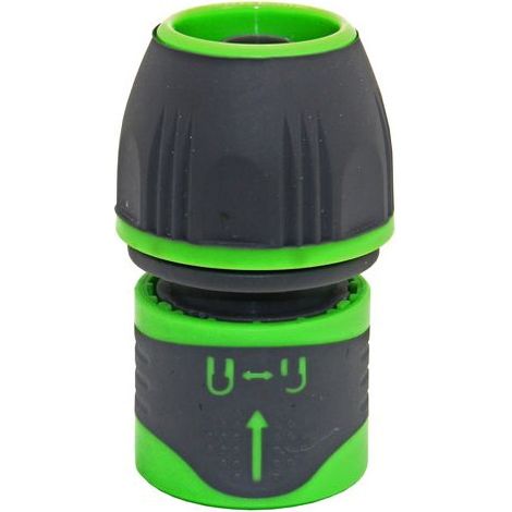 Conector Universal de Bloqueo Automático para Riego. Para Manguera de Diámetro 15 y 19 mm - Riego por Goteo