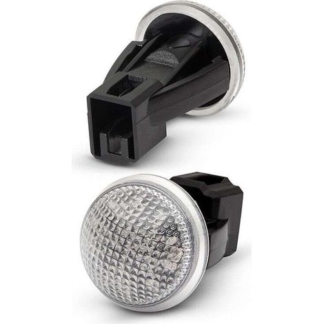 KIT 2 INDICATORI DI DIREZIONE LATERALI A LED COMPATIBILE CON MERCEDES CLASSE C / W202 / S202 / Anno di fabbricazione 1996-2000 / / VETRO FUME
/ LED 6000K EFFETTO XENON / CAN-BUS, PLUG AND PLAY (1/3)