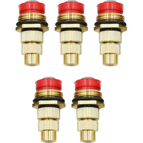 Huba Lot de 5 Buses de Brume réglables en Laiton G1/2 avec Filtre 40-60 L/h pour Irrigation de Jardin et Refroidissement (1/5)