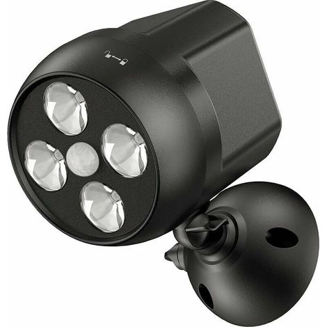 Luz exterior impermeable con detector de movimiento, foco LED con sensor inalámbrico, luz de seguridad exterior para escaleras, pasillo, jardín y patio. (1/5)