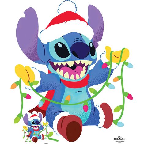 Figurine en carton - Noël - Disney Stitch - Haut 88 cm (1/5)