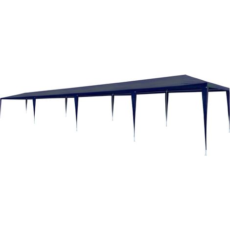 Tente de réception 3x12 m PE Bleu (1/5)