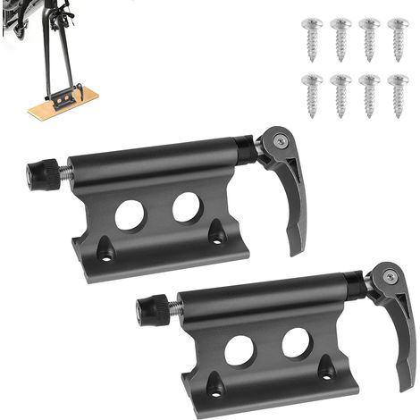 Support de fourche de vélo, fourche avant, clip fixe, alliage d'aluminium, support de fourche de vélo avec dégagement rapide pour camion, SUV, remorque (libération rapide) (1/3)
