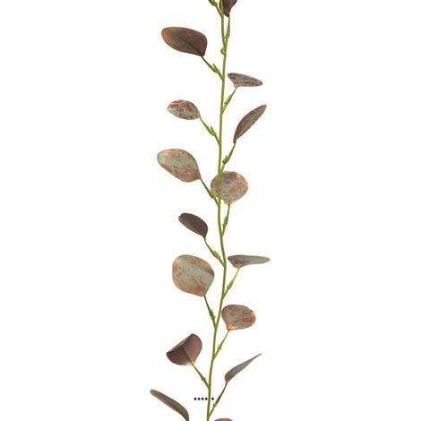Guirlande de feuilles d'eucalyptus artificiel pourpre 182 cm