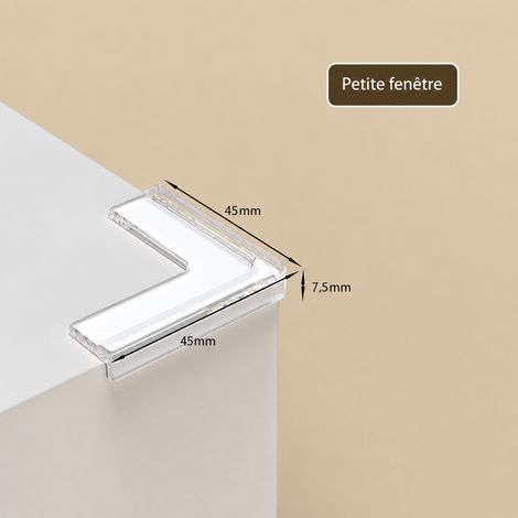 Protège-coin pour fenêtre petit modèle avec adhésif acrylique réf 7888 2 × 2 × 1,5 cm 7 g – Livraison gratuite