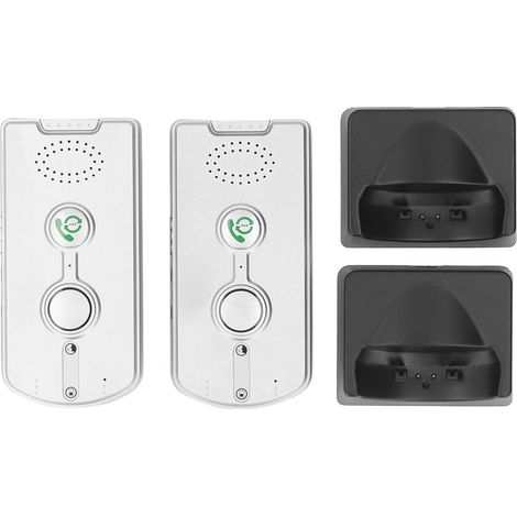 Système d'interphone sans fil, appelant vocal bidirectionnel, longue portée de 1000M, bidirectionnel, téléavertisseur blanc (1/5)