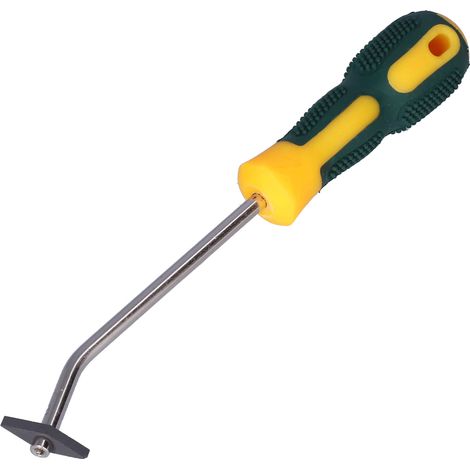 Lot de 2 outils de nettoyage de joints pour carrelage, grattoir et ouvre-joint, guide de rainurage pour application de mastic (2 pièces par paquet) (1/5)