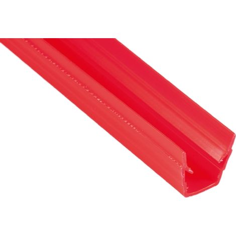 Profilé d'encadrement PP Rouge RS PRO, rainure 8mm ( Prix pour Sachet de 10 )