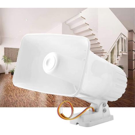 Filiyano-Nouvelle sirène filaire double tonalité XL-112 130 dB DC 12 V 30 W pour système d'alarme antivol. Avertisseur sonore Alto pour maison. (1/5)