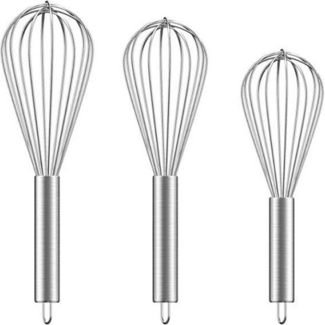 Fouet Cuisine Acier Inoxydable Fouet Patisserie Professionnel Ustensile Cuisine Ballon Fouet Batteur Manuel à Oufs pou FOUET MANUEL (1/4)