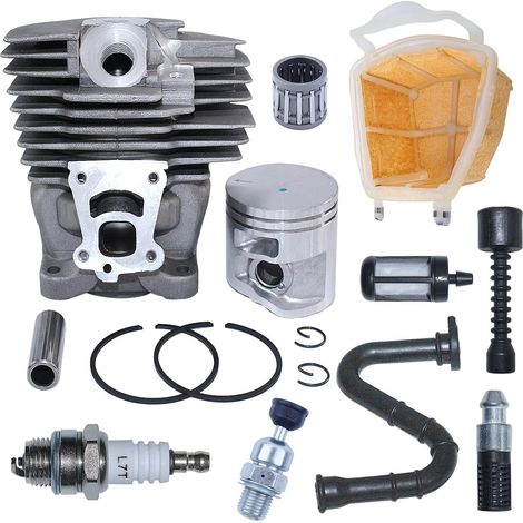 Kit de cylindre 47 mm Cylindre de piston Tronçonneuse pour STIHL MS362 MS360 MS 070 MS271 MS180 pour Husqvarna 268 Roulement à aiguilles/tuyau de carburant/filtre à carburant (1/5)