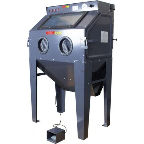 Cabine de sablage avec aspiration 350l (1/5)