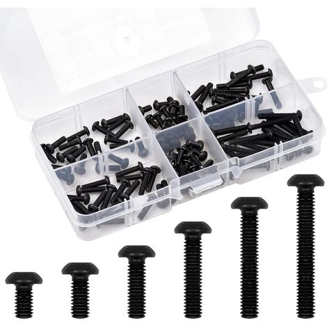 1 Kit Vis hexagonales,Acier inoxydable,Résistant à la rouille,Véhicule radiocommandé 1/18 TRX4-M (1/5)