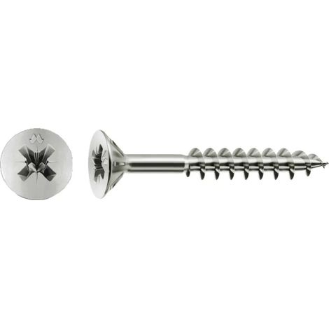 Vis à bois aggloméré acier chromiting® - Mustad - Filetage partiel - 5 - 50 - 30