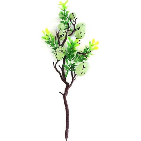 Voici une proposition de titre produit en français (190 caractères maximum) :
Branches d'arbre décoratives de Pâques avec œufs peints, feuilles vertes, bouquets d'ornements de simulation, décoration (1/4)