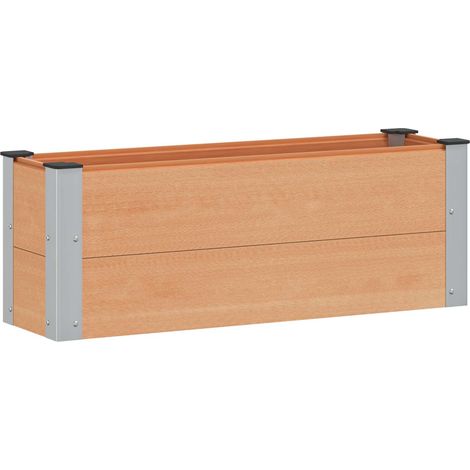 vidaXL Garden Raised Bed Brown 100 x 30 x 36 cm