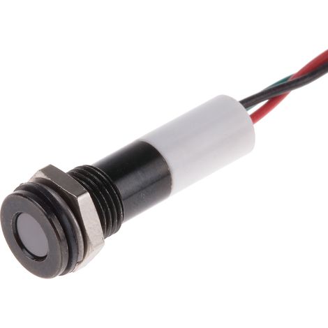 Voyant LED lumineux RS PRO, dia. 8mm, 24V c.c., IP67 ( Prix pour 1 )