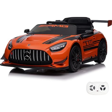 Mercedes AMG GT3 12V - Coche Eléctrico para Niños - 1 a 6 Años - Naranja