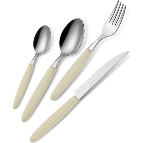 POSATE LIGHT BARATTOLO PZ.24 AVORIO 614 18/0- 1,0 confezione