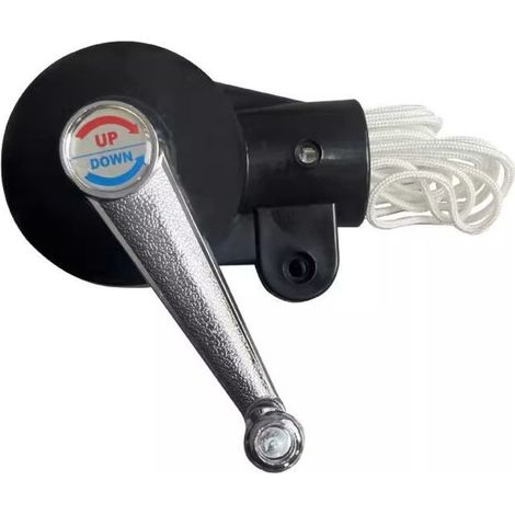Manivelle de rechange pour parasols, manivelle avec cordon pour usage extérieur, poignée antidérapante, pièce de rechange robuste pour balcon, jardin, piscine, cour, pique-nique, 3,45 m-x (1/5)