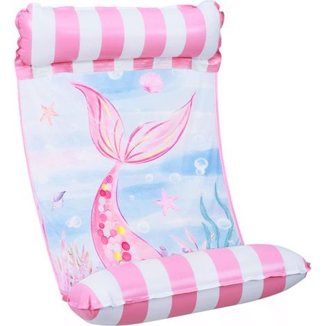 Hamac aquatique – 1 pièce matelas gonflable piscine flotteur durable polyvalent chaise d'eau pour été fête balnéaire divertissement (1/5)