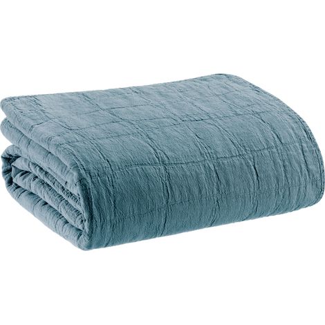 VIVARAISE - Jeté de lit Vivaraise Titou - Acier inoxydable 260 x 260 cm