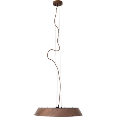 Suspension déco Maxlight Tamago LED 40W Ø52 bois foncé (1/5)