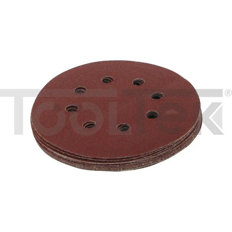 DISCO FOGLIO ABRASIVO CARTA VETRATA GRANA80 125mm 10pz 633955