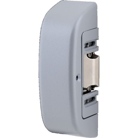 HERACLES 8520AG5 Gâche Électrique Antipanique en Aluminium 8 - 12 V AC, Réglable en Latéral et en Compression, Boîtier Étroit 128,5 x 39 x 45 mm