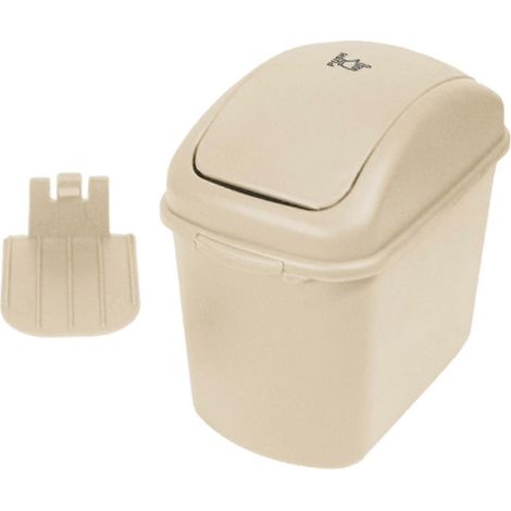 Poubelle de voiture avec couvercle, rangement suspendu ou au sol, organisateur de poubelle pour camping-car, salle de bain, véhicule de voyage-White