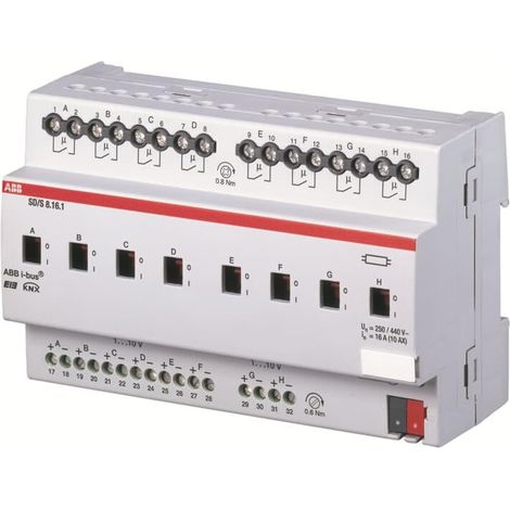 Module 8 Sorties Variation d'Éclairage 1-10 V 16A Mrd 2CDG110081R0011 ABB 588306