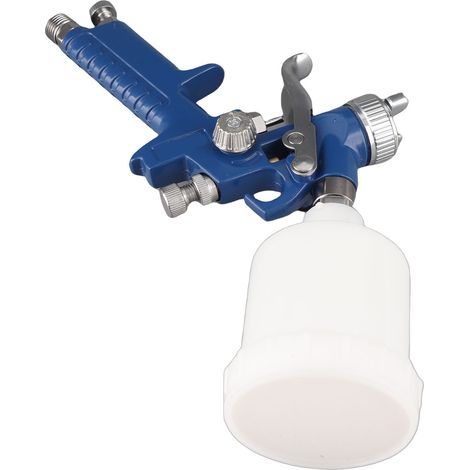 Pistolet à peinture pneumatique avec godet transparent pour voiture, mobilier et rénovation, pulvérisateur d'air (1/5)