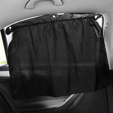 Lntyq 2-teiliger Auto-Trennvorhang, Verdunkelungsvorhang für Auto-Sonnenschutz, Sonnenschutzvorhang für die Windschutzscheibe, Seitenfenster, Reise-Sonnenschutzvorhang, abnehmbarer Auto-Heckvorhang (1/3)