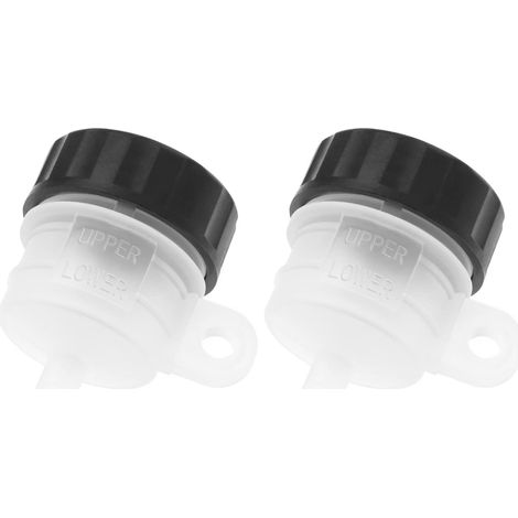 Lot de 2 maître-cylindres de Frein arrière de Moto compatibles avec SRX600 1986 Foot Bouteille de Liquide arrière réservoir d'huile Accessoires de Moto (1/5)