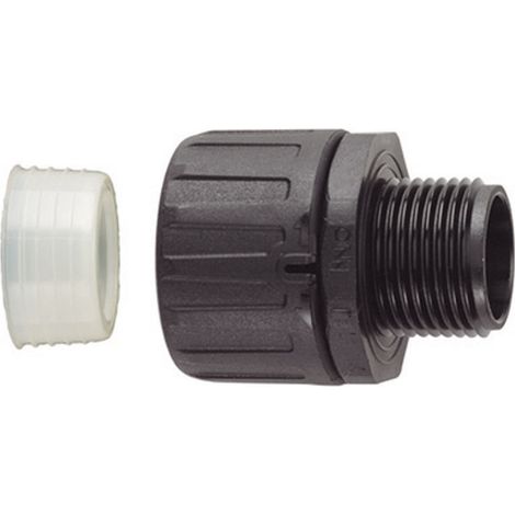 HellermannTyton 166-21604 HGL28-S-M25 Schlauchverschraubung Schwarz M25 22.80 mm Gerade 1 St.