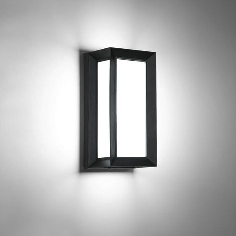 Applique a LED per esterni/interni, applique da parete per esterni da 18 W, IP65 impermeabile, bianco freddo 6500 K, moderna lampada da parete in alluminio per giardino, terrazza, patio, corridoio, ca (1/4)