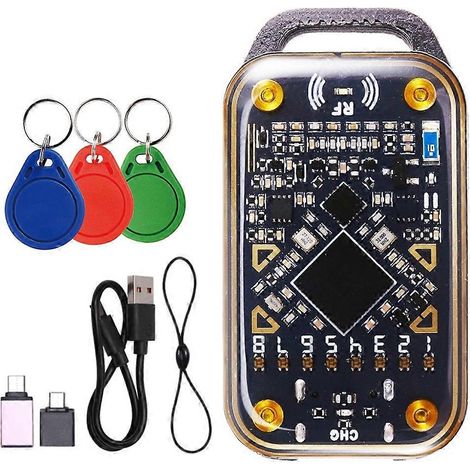 Chameleon Ultra RFID-Chip-Lesegerät, Smartcard-Emulator, NFC-Duplikator + 3XCUID-Schlüsselanhänger, 125K 13,56M ID-Smartcard-Dekodierung (1/5)